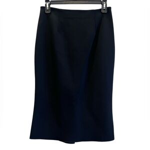 NICHOLAS Black Pencil Skirt With A Kick Pleat In The Back Size 10
